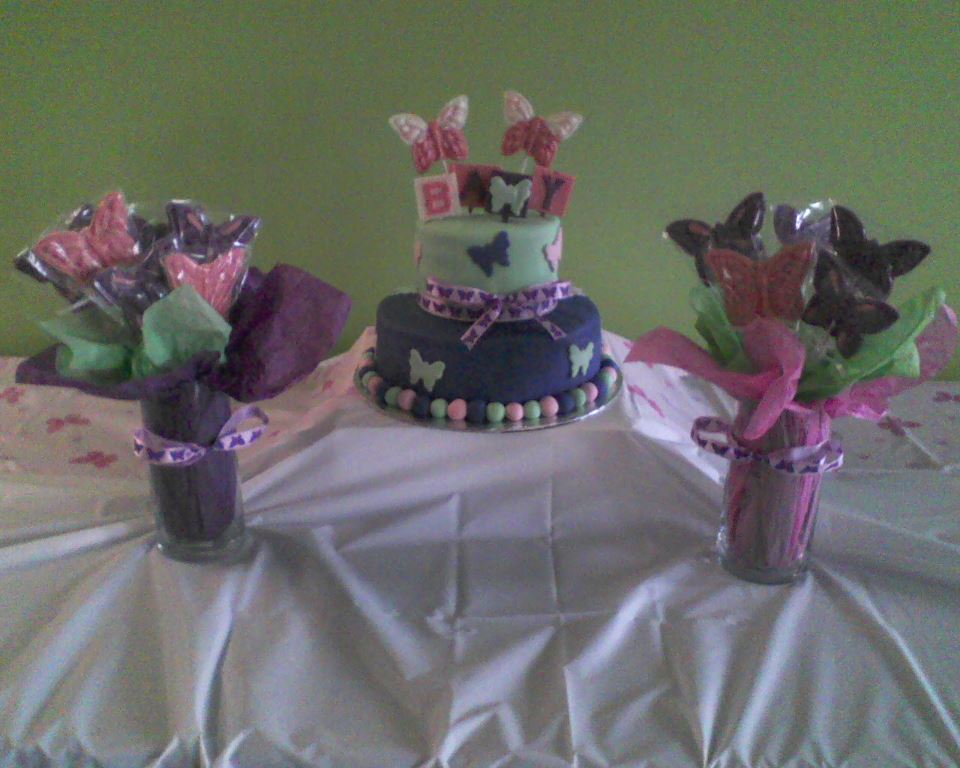 Sweet Elegance Cakes-By Tracie Butterfly Theme Set Up